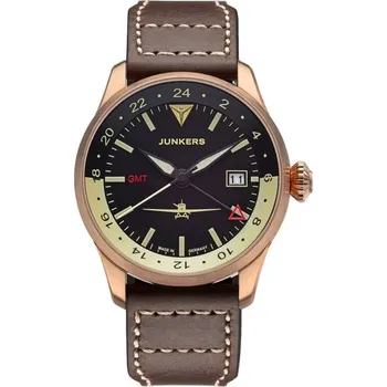 Hodinky Junkers Flieger Bronze GMT 966.01.02 + 5 let záruka a dárek ZDARMA