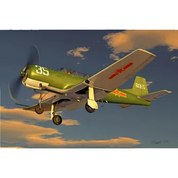 Plastikový model Chinese Nanchang CJ-6 - Trumpeter 02240