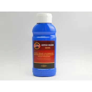 Vodová barva KOH-I-NOOR Akrylová barva 1627/0430 kobalt 500ml