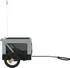 Přívěsný vozík pro psa Vozík za kolo pro psa z oxfordské tkaniny s železným rámem 93909 120 x 53 x 54,5 cm šedý