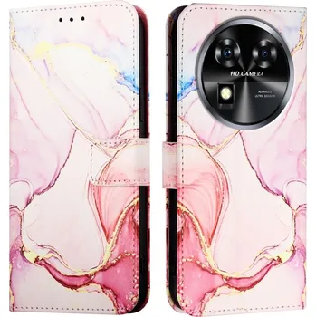 Příslušenství pro tablet VSECHNONAMOBIL 81199 ART MARBLE Peněženkový kryt pro Oukitel C37 ROSE GOLD