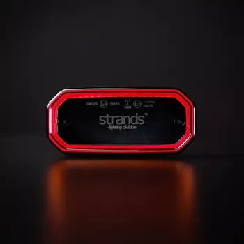 Přídavný světlomet LED poziční světlo 116,5mm Strands FOR9T, 10-40V, 58LED, ECE R10, R148- červené