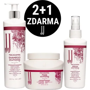 Kosmetická sada JJ Macadamia šampón 350 ml + maska 500 ml + sprej 150 ml kosmetická sada pro výživu vlasů