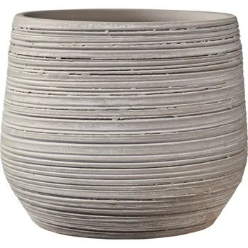 Květináč Keramický květináč Ravenna greige 19 cm šedo-béžový