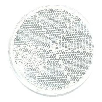 Samolepicí dekorace na vozidlo Odrazka bílá, kulatá o průměru 62 mm, samolepící