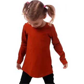 Chlapecké tričko Dívčí tričko, dlouhý rukáv, skořicové 98