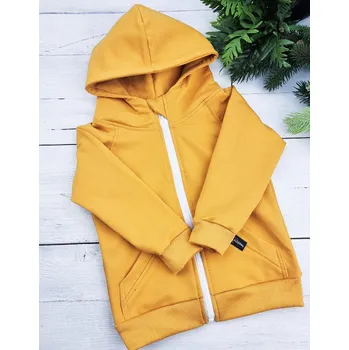 Dívčí mikina Kulišárny Mikina zipper MUSTARD VELIKOST: 74