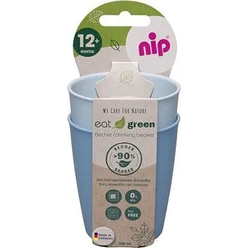 plyšák NIP GREEN line kalíšek, 2ks, blue/light blue