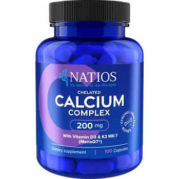 Natios Chelated Calcium Complex 200 mg 100 cps.