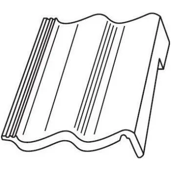 betonová krytina Bramac Moravská Protector Plus taška pultová krajní levá cihlově červená (2023)