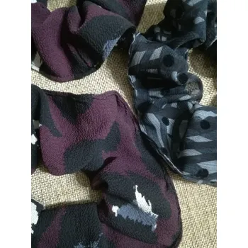 Gumička scrunchie do vlasů sada 3 ks vzor č.3