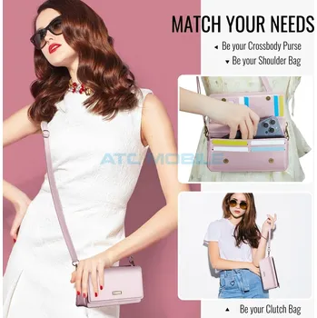 Pouzdro na mobilní telefon Luxusní dámská kabelka CaseMe růžová (telefon, karty, RFID blokace, velikost do 7,5") a zpět 78 Kč s ATC Clubem