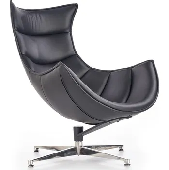 Křeslo Křeslo Luxor, černá / stříbrná