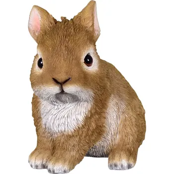 Zahradní dekorace Zajíc sedící 13x15x17cm