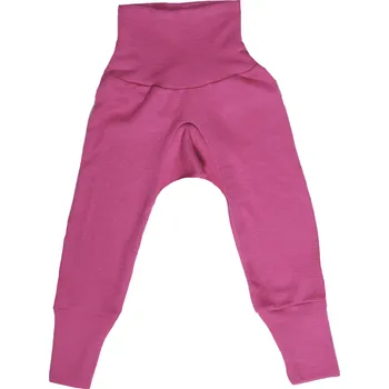 Rostoucí kalhoty růžové z merino vlny a hedvábí Cosilana Velikost: 86/92