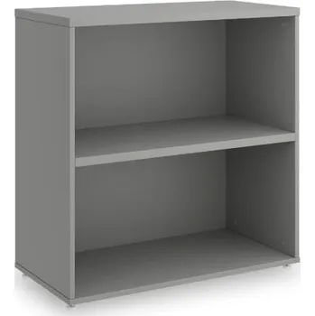 Policová skříň Nízká skříň SimpleOffice 80 x 40 x 80 cm, šedá