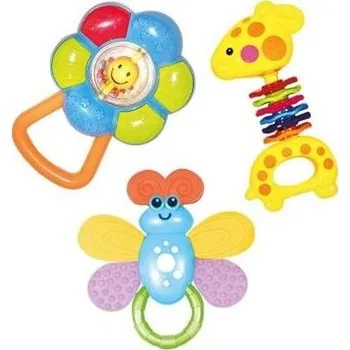 plyšák Rappa Sada veselých chrastítek 3 ks