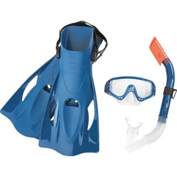 Hračka na písek Šnorchlovací set MERIDIAN- ploutve, brýle, šnorchl - modrá