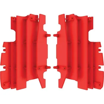 POLISPORT kryt chladiče (krátký - komplet) HONDA CR 125/250 05-07, barva červená