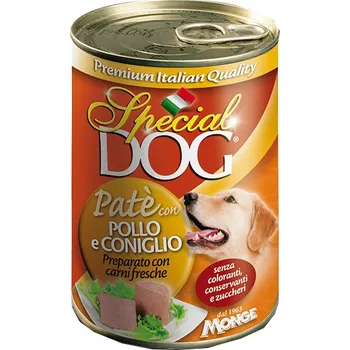 Krmivo pro psa Monge Paté s kuřecím masem a králíkem (Pollo e Coniglio) 400g