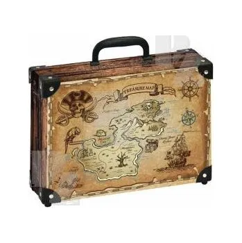 Školní kufřík Kufřík lamino okovaný 35x25x11cm velký Pirátský, Alvarak