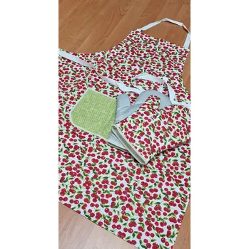 Kuchyňská zástěra Dárkové balení - kuchyňský set - zástěra + 2 chňapky s teflonem 16