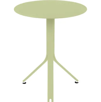 Zahradní stůl Světle zelený kovový stůl Fermob Rest'O Ø 60 cm