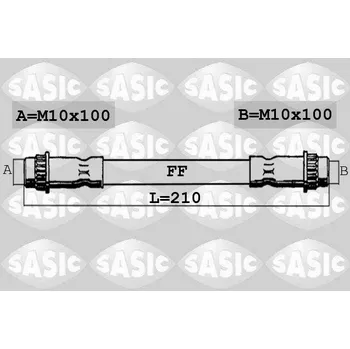 Brzdová hadice Brzdová hadice, , SASIC, 6604040