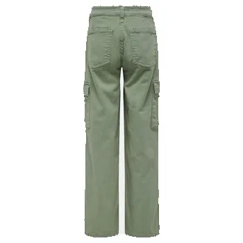 Pánské kalhoty Kids ONLY Kalhoty z materiálu Yarrow 15304049 Zelená Straight Fit 140