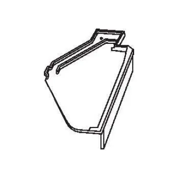 Bramac Smaragd glazura taška krajní pravá kaštanově hnědá