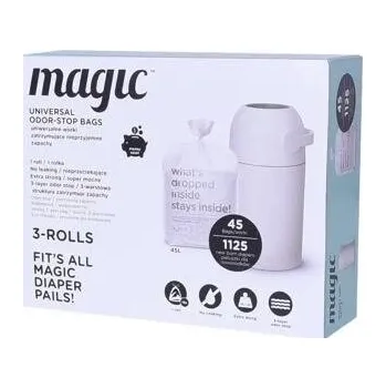 Koš na pleny Magic sáčky do koše na pleny 45 ks bílý