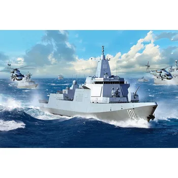 Plastikový model PLA Navy Type 055 Destroyer - Trumpeter 03620