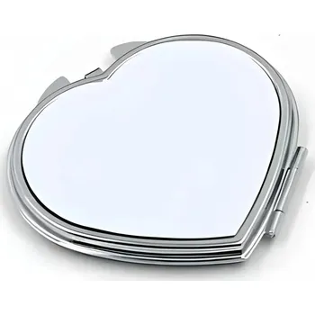 Kosmetické zrcátko Amparo Miranda® Kosmetické zrcátko Srdce AM459, Barva Stříbrná