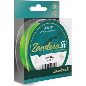 Delphin ZANDERA 8 / fluo zelená - 0,18mm 14,6kg 150m