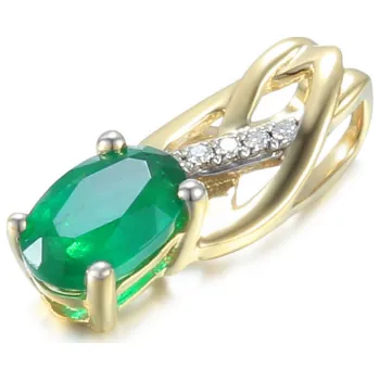 Přívěsek Gems, Originální přívěsek Scarlet, žluté zlato s brilianty a smaragdem, 585-38-2-4576.2ZB0.0.00.HSI.606.25