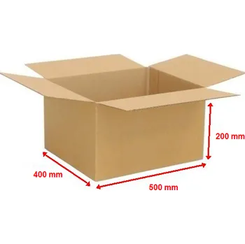 Obalový materiál Kartonová krabice 3VVL 500x400x200mm (25ks)