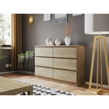 Ložnice Komoda Osko 120 OK6, Barva: dub sonoma MIRJAN 5902928619171