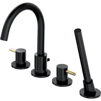 Vodovodní baterie Omnires Y vanová baterie na vanu černá Y1232BLGL