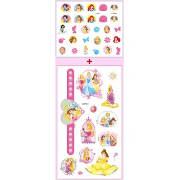 Odstranitelné tetování Set nálepek na nehty a tetování - DISNEY PRINCEZNY 3 (Značka: DISNEY)