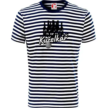 Pánská móda Kuželkář / kuželkářka pivo - Triko na vodu - XL ( Prouhovaná )