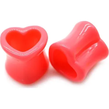 Piercing Tunel do ucha | tunel srdce, 1 pár - 6,10mm