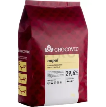 Čokoláda CHOCOVIC CHW-R36NEPA-D38 Klasická bílá čokoláda 296 % Napal pecky 5 kg