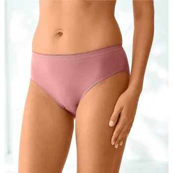 Kalhotky Blancheporte Sada 3 kalhotek midi z pružné bavlny nám.modrá+terakota+žlutá 34/36