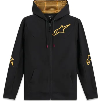 Pánská mikina Mikina SESSIONS 3 HOODIE, ALPINESTARS (černá/zlatá) (Velikost: M)