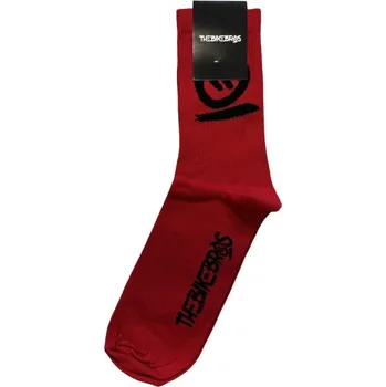Pánské ponožky Ponožky Thebikebros BIG HEAD Light Socks červeno černá 36-40