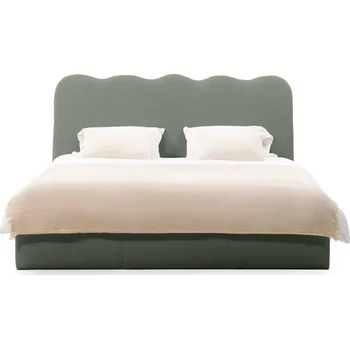 Postel Čalouněná postel ANDULA 160x200 tmavě zelená