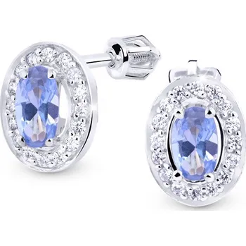 Náušnice Cutie Jewellery Náušnice z bílého zlata Z8049B Arctic Blue