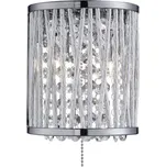 Searchlight Elise nástěnné světlo s třpytícím sověsem chrom 2 x 33 W - Doprava zdarma