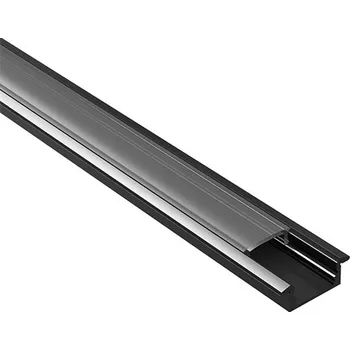 LED osvětlení PANLUX ALU PROFIL 2.0 10mm vestavný černý délka 2m