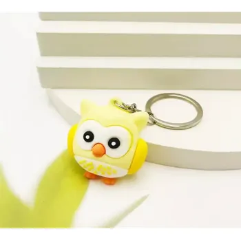 Přívěsek na klíče - SOVIČKA - ŽLUTÁ (Značka: ZHENG)